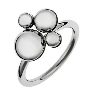 CK Calvin Klein Elegant Silver Fidget Spinner Ring